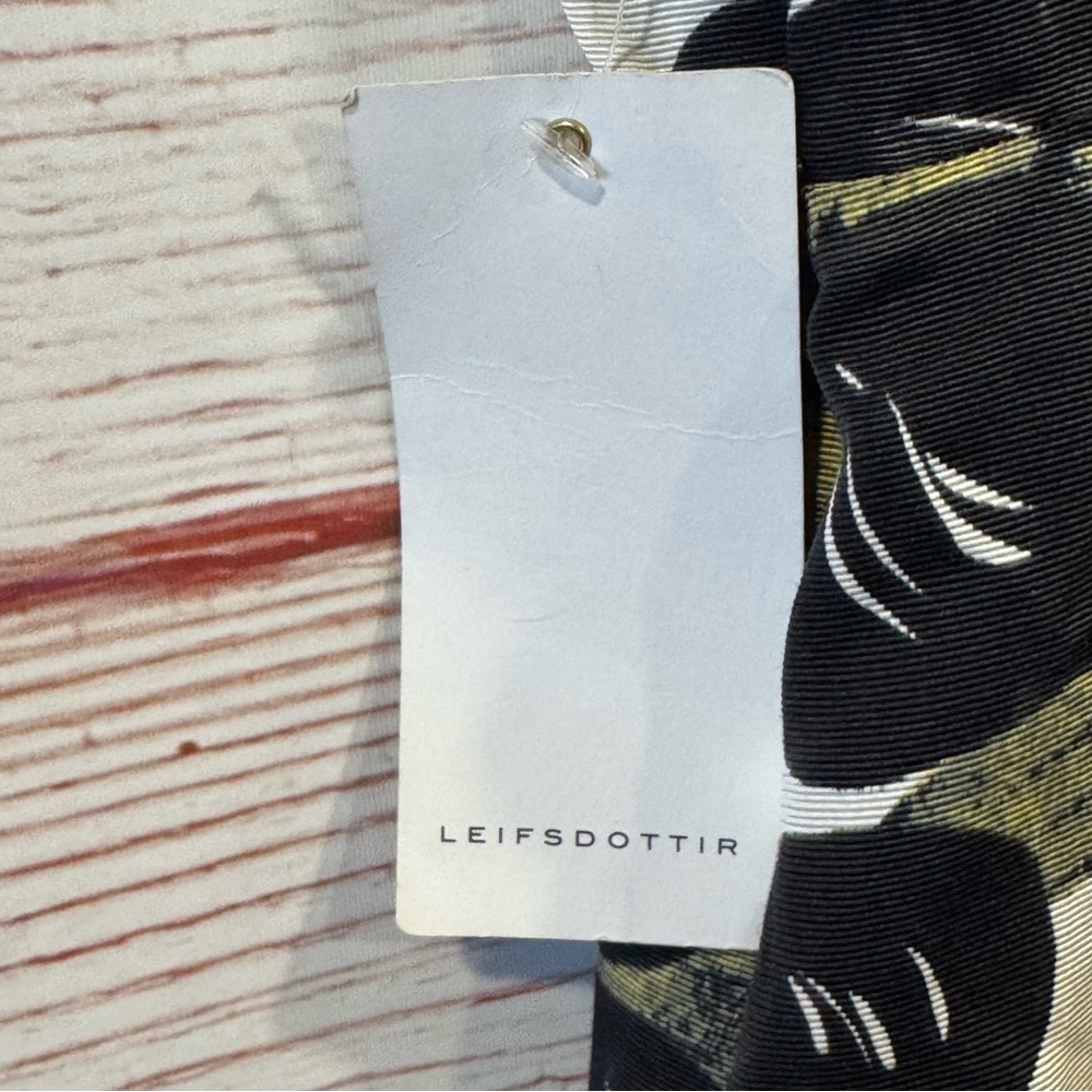 NWT Anthropologie Leifsdottir Leaf Print Mini Dress Sz 6 - Picture 9 of 15